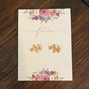 Future Mrs. Earrings for a Bride